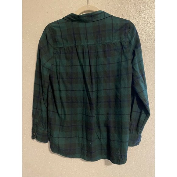 OLD NAVY "The Classic Shirt" Green Flannel M - Picture 6 of 7